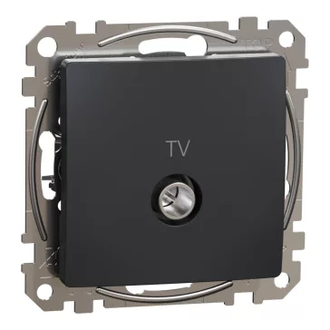  Schneider ÚJ SEDNA TV aljzat, átmenő, 7 dB, antracit, SDD114474