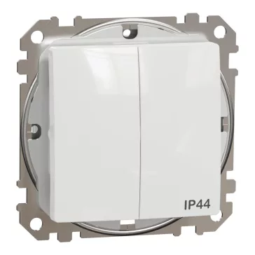   Schneider ÚJ SEDNA Csillárkapcsoló, rugós bekötés, 10AX, IP44, fehér, SDD211105