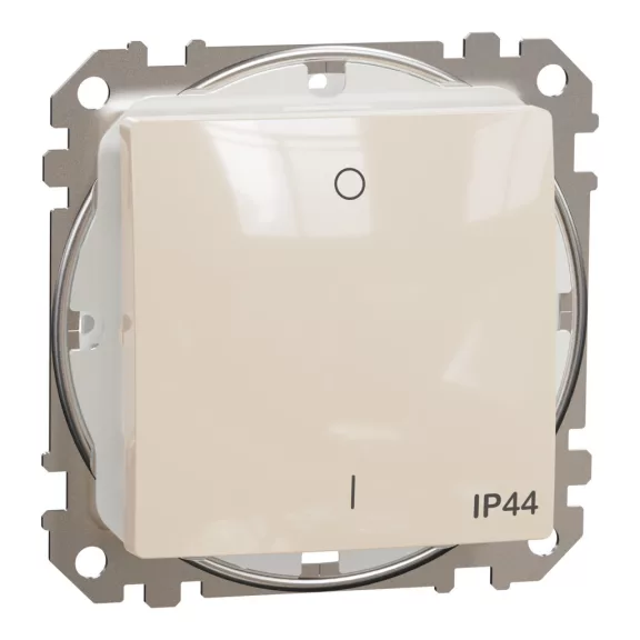 Schneider ÚJ SEDNA Kétpólusú kapcsoló, rugós bekötés, 10AX, IP44, bézs, SDD212102 Schneider ÚJ SEDNA Kétpólusú kapcsoló, rugós bekötés, 10AX, IP44, bézs, SDD212102