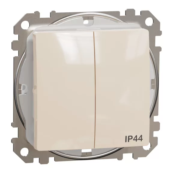 Schneider ÚJ SEDNA Csillárkapcsoló, rugós bekötés, 10AX, IP44, bézs, SDD212105 Schneider ÚJ SEDNA Csillárkapcsoló, rugós bekötés, 10AX, IP44, bézs, SDD212105