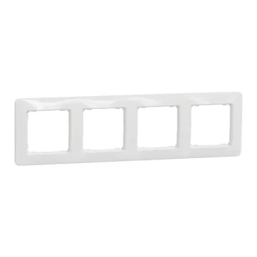   Schneider SEDNA DESIGN Négyes keret, univerzális, fehér, SDD311804