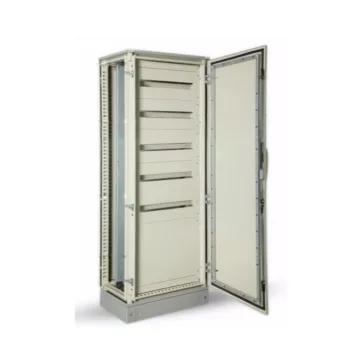 Skybox sorolható álló fém elosztószekrényhez maszk, 2000x800mm 7x33 modullal  IP55, SKY394