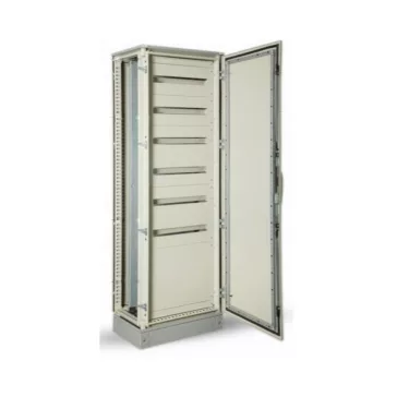 Skybox sorolható álló fém elosztószekrényhez maszk, 2000x1000mm 7x44 modullal  IP55, SKY395