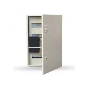 Skybox maszkos fém elosztószekrény, 800x600x260mm 5x24 modullal  IP65, SKY512