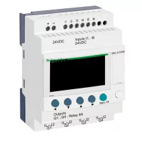   Schneider Kompakt okosrelé Zelio Logic - 10 I O - 24 V DC - óra nélkül - kijelző, SR2A101BD