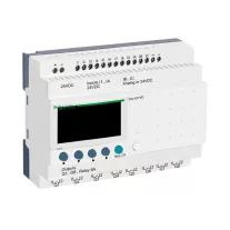   Schneider Kompakt okosrelé Zelio Logic - 20 I O - 24 V DC - óra nélkül - kijelző, SR2A201BD