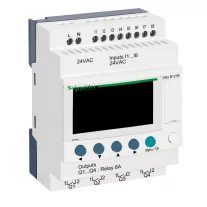   Schneider Kompakt okosrelé Zelio Logic - 12 I O - 24 V AC - óra - kijelző, SR2B121B