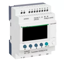   Schneider Kompakt okosrelé Zelio Logic - 12 I O - 24 V DC - óra - kijelző, SR2B122BD