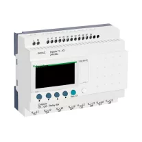  Schneider Kompakt okosrelé Zelio Logic - 20 I O - 24 V AC - óra - kijelző, SR2B201B