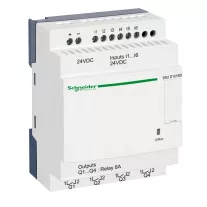   Schneider Kompakt okosrelé Zelio Logic - 10 I O - 24 V DC - óra nélkül - kijelző nélkül, SR2D101BD