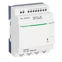  Schneider Kompakt okosrelé Zelio Logic - 12 I O - 100..240 V AC - óra - kijelző nélkül, SR2E121FU
