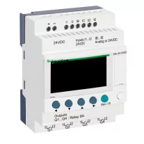   Schneider Moduláris okosrelé Zelio Logic - 10 I O - 24 V DC - óra - kijelző, SR3B101BD
