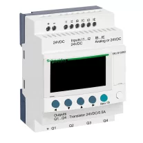   Schneider Moduláris okosrelé Zelio Logic - 10 I O - 24 V DC - óra - kijelző, SR3B102BD