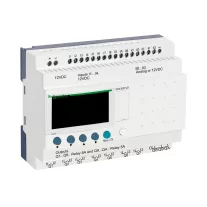   Schneider Moduláris okosrelé Zelio Logic - 26 I O - 12V DC - óra - kijelző, SR3B261JD