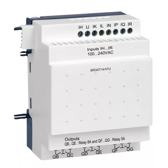 Schneider Diszkrét I/O bővítő modul - 14 I O - 100..240 V AC - Zelio Logic-hoz, SR3XT141FU Schneider Diszkrét I/O bővítő modul - 14 I O - 100..240 V AC - Zelio Logic-hoz, SR3XT141FU