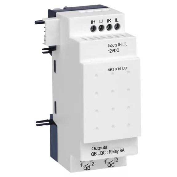 Schneider Diszkrét I/O bővítőmodul - 6 I/O 12VDC , Zelio Logic-hoz, SR3XT61JD Schneider Diszkrét I/O bővítőmodul - 6 I/O 12VDC , Zelio Logic-hoz, SR3XT61JD
