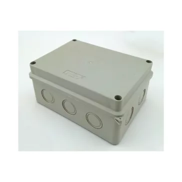 Stilo Falon kívüli kötődoboz könnyített oldalfallal halogénmentes sima falú 200x155x80mm IP65, 