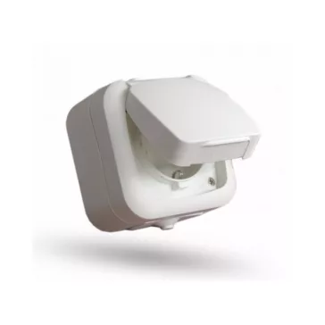 Stilo Aqua 2P+F falon kívüli vízmentes IP54 dugalj, Stilo STI300