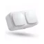 Stilo Aqua 2x2p+F falon kívüli vízmentes IP54 dupla dugalj, Stilo STI320