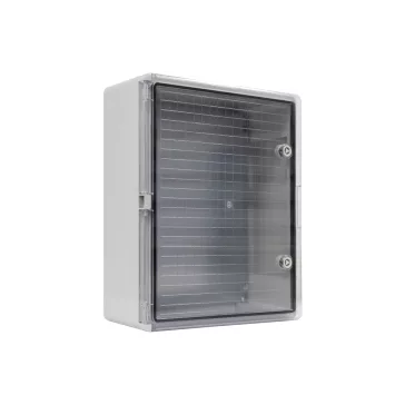 TP Eletric Műanyag elosztószekrény átlátszó ajtóval, 500x400x240mm, IP65, ABS, fém szerelőlappa