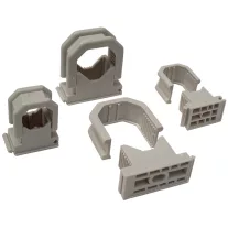 Tracon BCSV-4 Kábel- és csőbilincs, sorolható, szürke