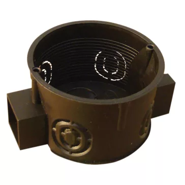   Tracon Perforált szerelvénydoboz süllyesztett, sorolható, fekete, 64x15x40mm, IP44, D60S