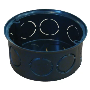   Tracon Perforált szerelvénydoboz süllyesztett, sima, fekete, 72x36mm, IP44, D70SZ