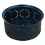 Tracon Perforált szerelvénydoboz süllyesztett, tetővel, fekete, 72x36mm, IP44, D70SZT