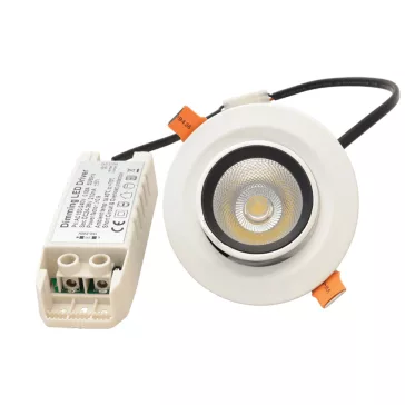   Tracon DLCOBA10W Beépíthető álmennyezeti LED lámpatest, forgatható