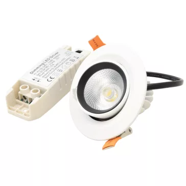   Tracon DLCOBA10W Beépíthető álmennyezeti LED lámpatest, forgatható