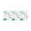 Tracon túlfeszültség levezető, T1+T2+T3 AC típusú, egybeépített, ESPD1+2+3-25-3P Tracon túlfeszültség levezető, T1+T2+T3 AC típusú, egybeépített, ESPD1+2+3-25-3P