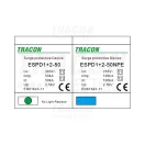 Tracon túlfeszültség levezető, T1+T2 AC típusú, egybeépített, ESPD1+2-50-1+1P Tracon túlfeszültség levezető, T1+T2 AC típusú, egybeépített, ESPD1+2-50-1+1P