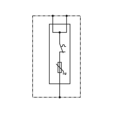   Tracon túlfeszültség levezető, T1+T2 AC típusú, egybeépített, ESPD1+2-50-1P