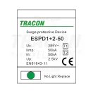Tracon túlfeszültség levezető, T1+T2 AC típusú, egybeépített, ESPD1+2-50-1P Tracon túlfeszültség levezető, T1+T2 AC típusú, egybeépített, ESPD1+2-50-1P