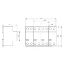 Tracon túlfeszültség levezető, T1+T2 AC típusú, egybeépített, ESPD1+2-50-4P Tracon túlfeszültség levezető, T1+T2 AC típusú, egybeépített, ESPD1+2-50-4P