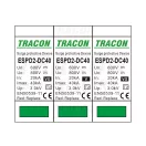Tracon túlfeszültség levezető betét, T2 DC típusú V, 600V, ESPD2-DC40-600V