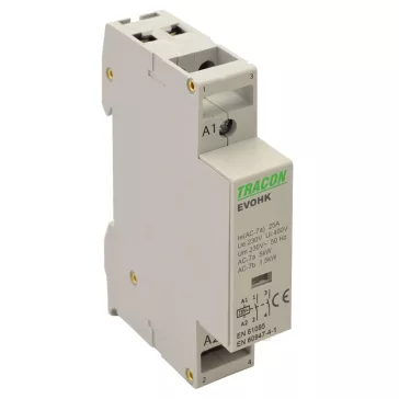 Tracon Installációs moduláris kontaktor, EVOHK2-25V