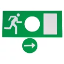 Tracon EXIT-01-J Élvilágítós LED kijáratjelző ragasztható piktogramokkal