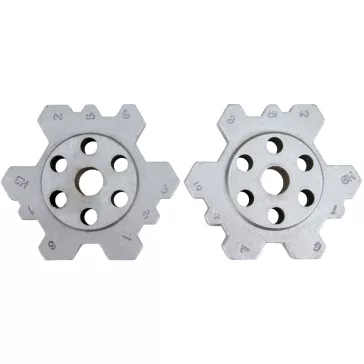   Tracon Présbélyeg HX120B préshez, 10-120mm2, hatszögletű profil, HX120B-FEJ