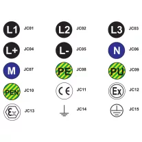 Tracon Jelölőcimke (öntapadós, L-), 30 db/A5, JC05
