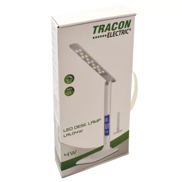  Tracon LALD4W LED asztali lámpa, szabályozható fényerő és színhőmérséklet, LCD kijelző