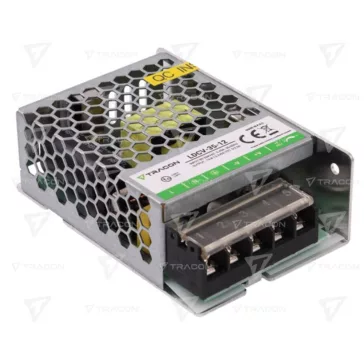   Tracon fémházas beltéri led tápegység 0-3A-ig 35W-os 12V DC, LDCV-35-12