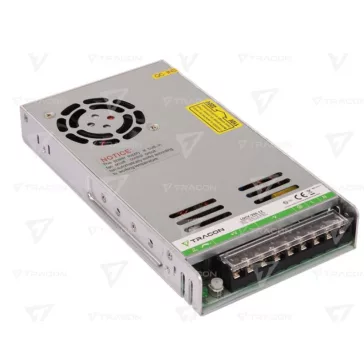   Tracon fémházas beltéri led tápegység 0-29A-ig 350W-os 12V DC, LDCV-350-12