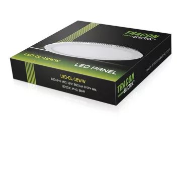Tracon LED-DL-12WW Beépíthető LED mélysugárzó, fehér