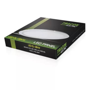   Tracon LED-DL-18NW Beépíthető LED mélysugárzó, kerek, fehér