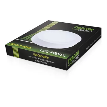   Tracon LED-DLF-18NW Falon kívüli LED mélysugárzó, kerek, fehér
