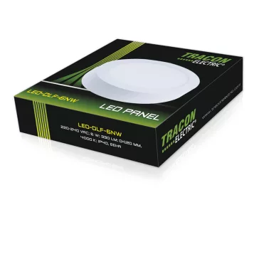   Tracon LED-DLF-6NW Falon kívüli LED mélysugárzó, kerek, fehér