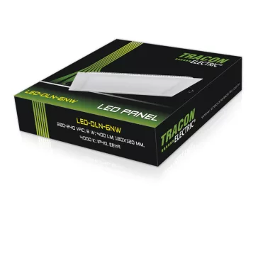   Tracon LED-DLN-6NW Négyzet alakú, süllyeszthető LED panel