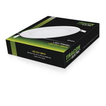   Tracon LED-DLV-18NW Védett, beépíthető LED mélysugárzó, fehér