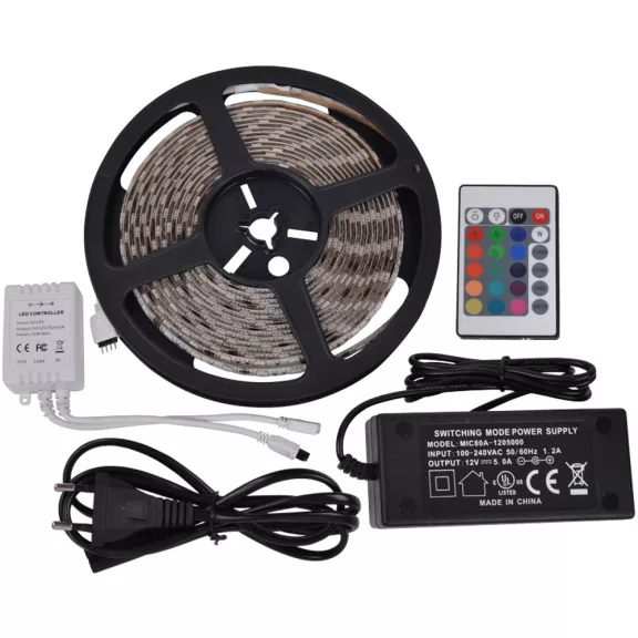 Tracon LED szalag szett, kültéri RGB IP54, LED-SET-K-RGB Tracon LED szalag szett, kültéri RGB IP54, LED-SET-K-RGB